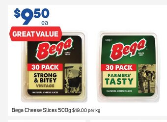 Foodland Bega Cheese Slices 500g offer