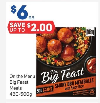 Foodland On the Menu Big Feast Meals 480-500g offer