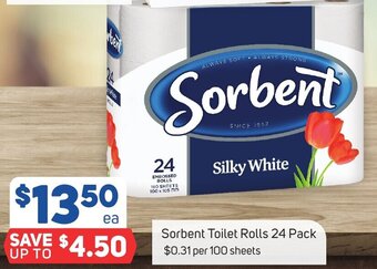 Foodland Sorbent Toilet Rolls 24 Pack offer