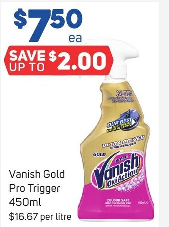 Foodland Vanish Gold Pro Trigger 450ml offer