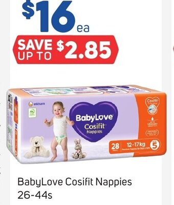 Foodland BabyLove Cosifit Nappies 26-44s offer