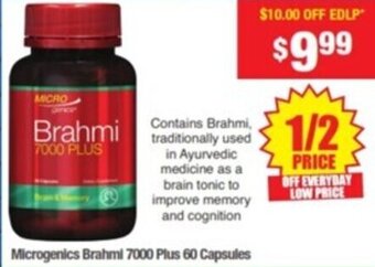 Microgenics Brahmi 7000 Plus 60 Capsules