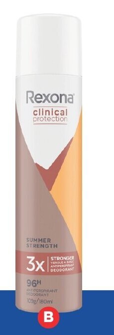 Foodland Rexona Clinical Protection Aerosol Deodorant 180ml offer
