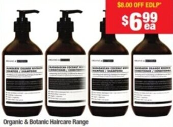 My Chemist Organic & Botanic Haircare Range offer