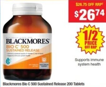 My Chemist Blackmores Bio C 500 Sustained Release 200 Tablets offer