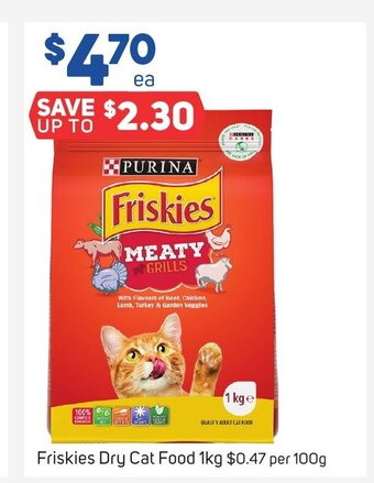 Foodland Friskies Dry Cat Food 1kg offer