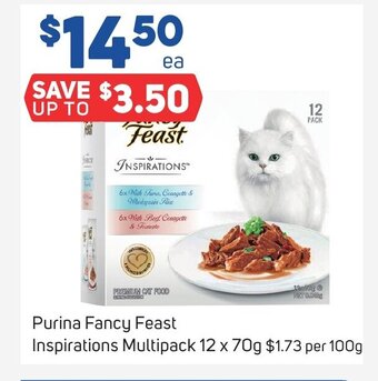 Foodland Purina Fancy Feast Inspirations Multipack 12 x 70g offer