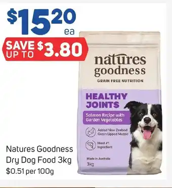 Foodland Natures Goodness Dry Dog Food 3kg offer