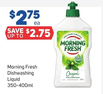 Foodland Morning Fresh Dishwashing Liquid 350-400ml offer