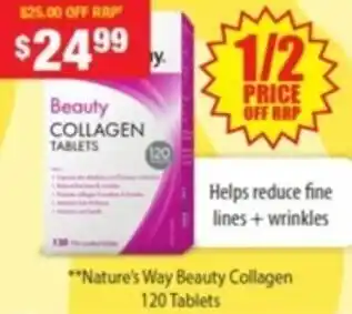 My Chemist **Nature's Way Beauty Collagen 120 Tablets offer