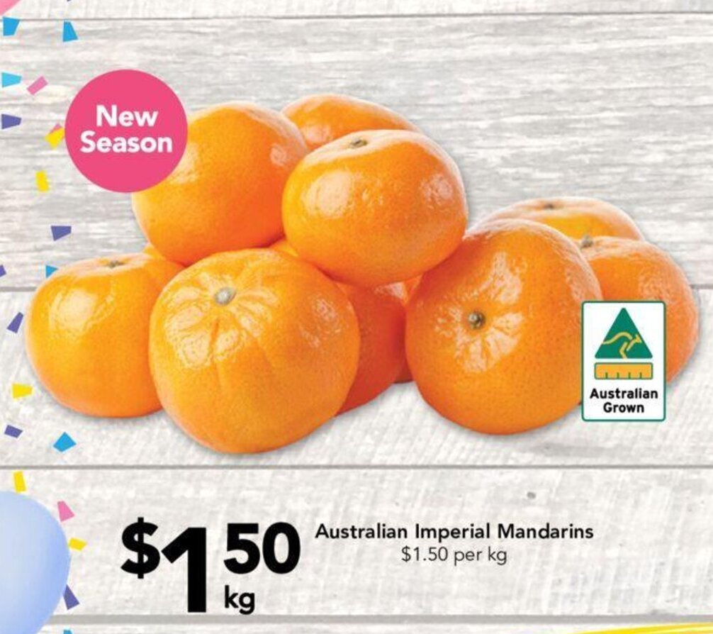 Australian Imperial Mandarins offer at Drakes