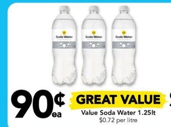 Value Soda Water 1.25lt