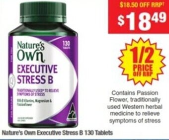 My Chemist Nature's Own Executive Stress B 130 Tablets offer