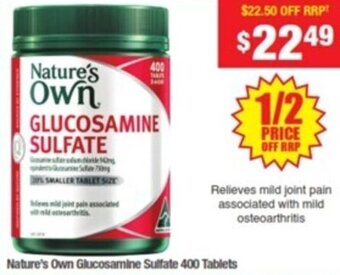 My Chemist Nature's Own Glucosamine Sulfate 400 Tablets offer