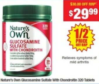 My Chemist Nature's Own Glucosamine Sulfate With Chondroitin 320 Tablets offer