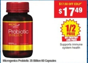 My Chemist Microgenics Probiotic 35 Billion 60 Capsules offer