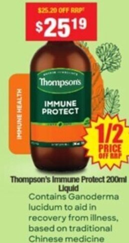 My Chemist Thompson's Immune Protect 200ml Liquid offer
