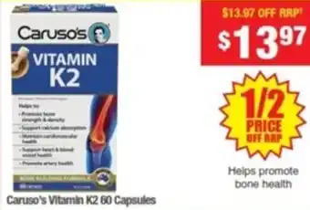 My Chemist Caruso's Vitamin K2 60 Capsules offer