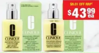 My Chemist Clinique Dramatically Different Moisturizing Gel With Pump, Lotion + Pump 125ml offer