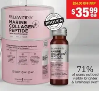 My Chemist DR LEWINNS MARINE COLLAGEN PEPTIDE offer