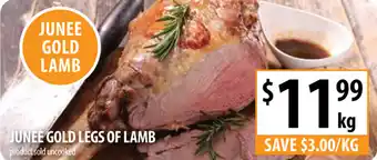 Supabarn Junee Gold Legs of Lamb offer