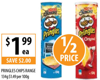 Supabarn Pringles Chips Range 134g offer