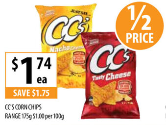 Supabarn CC's Corn Chips 175g offer