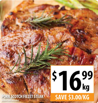 Supabarn Pork Scotch Fillet Steak offer
