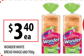 Supabarn Wonder White Bread 680/700g offer