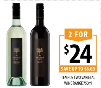Supabarn Tempus Two Varietal 750ml offer