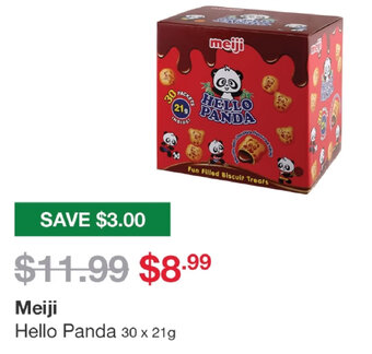 Meiji Hello Panda 30 x 21g