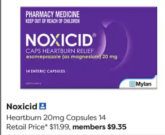 Noxicid Heartburn 20mg Capsules 14