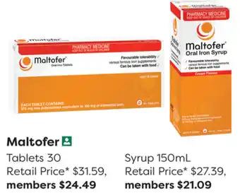 National Pharmacies Maltofer Syrup 150ml offer