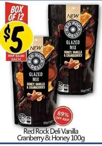 Red Rock Deli Vanilla Cranberry & Honey 100g