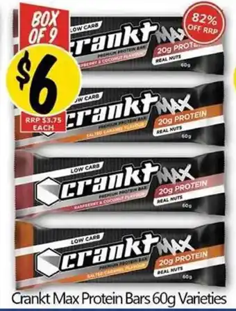 Crankt Max Protein Bars 60g