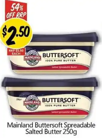 Not Quite Right Mainland Buttersoft Spreadable Salted Butter 250g offer