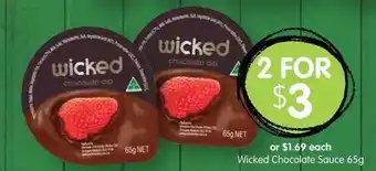 Wicked Chocolate Sauce 65g