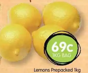 Spudshed Lemons Prepacked 1kg 1kg offer
