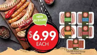Spudshed Galati Bros Premium Sausage Range 400-500g offer