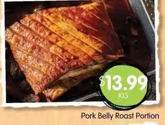 Spudshed Pork Belly Roast Portion offer