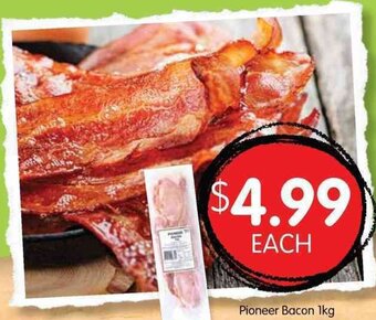 Spudshed Pioneer Bacon 1kg offer