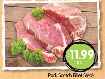 Spudshed Pork Scotch Fillet Steak offer