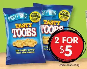 Spudshed Smith's Toobs 150g offer