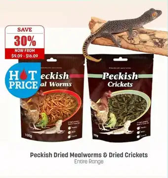 Peckish Dried Mealworms & Dried Crickets