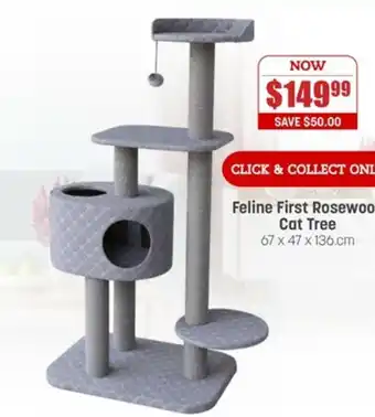 Pets Domain Feline First Rosewood Cat Tree offer