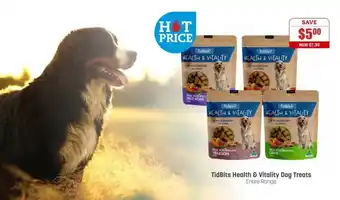 Pets Domain Tidbits Health & Vitality Dog Treats offer