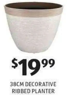 Decorative Ribbed Planter 38cm