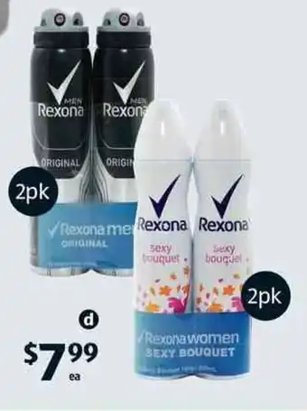 ALDI Rexona Anti Perspirant Deodorant 2x 150g offer