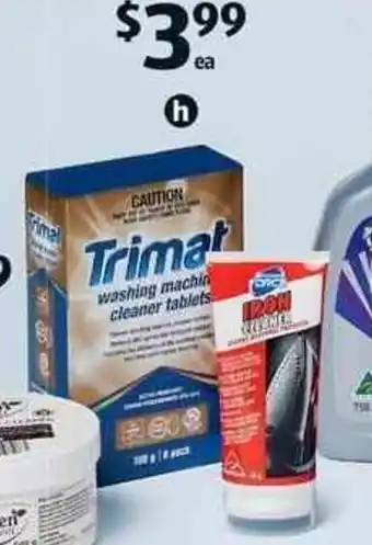 ALDI Washing Machine Cleaner Tablets 8Pk/160g or Iron Cleaner 50g offer