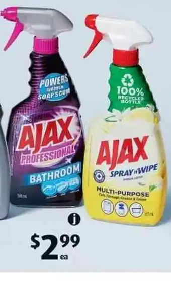 ALDI Professional Bathroom Cleaner 500ml or Spray N' Wipe 485ml offer